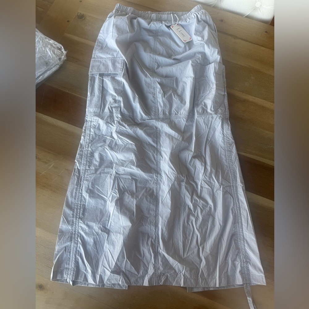 Love Women's Gray Cargo Parachute Skirt